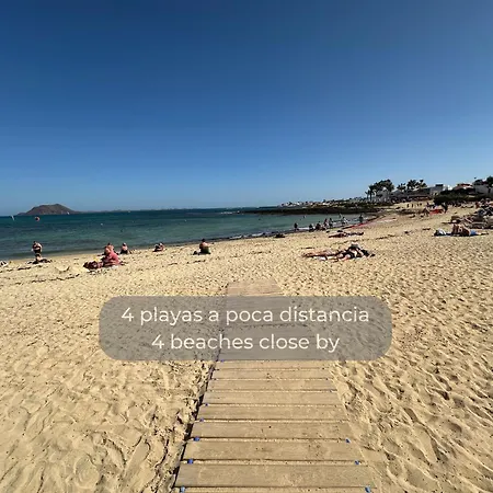 La Gofio En El Centro De Corralejo, Dos Habitaciones, Dos Banos, Terraza Privada Y Wi-fi Lägenhet Corralejo